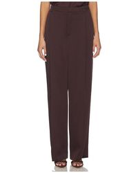 Vince - Mid Rise Wide Leg Pleated Trouser - Lyst