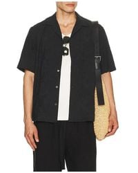 Corridor NYC - Paisley Embroidery Short Sleeve Shirt - Lyst