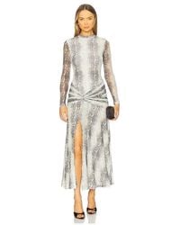 Bardot - Lea Printed Mesh Dress - Lyst
