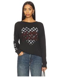 Lauren Moshi - Luella Long Sleeve Drop Shoulder Tee - Lyst