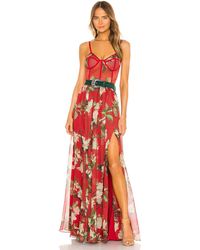 patbo peony bustier dress