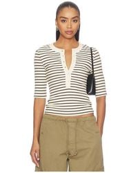 Citizens of Humanity - Nali Short Sleeve Henley - Lyst