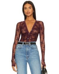 Free People - X Intimately Fp Light Year Bodysuit In Precious Wine - Lyst