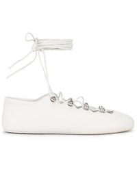 Alexander Wang - Vyolette Lace Up Flat - Lyst