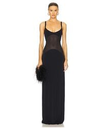 Helsa - Kleid Sheer Knit Curve - Lyst