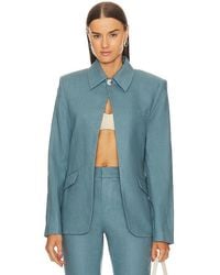 GRLFRND - The linen midway blazer - Lyst