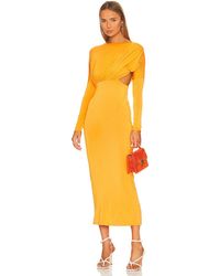 Damen Bekleidung Kleider Freizeitkleider und lange Kleider The Line By K Synthetik KLEID PASCAL in Gelb 