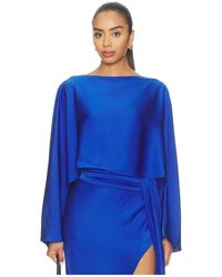 LAPOINTE - Lightweight Satin Boat Neck Caftan Top - Lyst