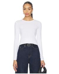 Enza Costa - Supima Long Sleeve Tee - Lyst