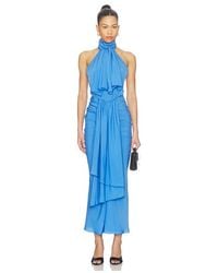 ROWEN ROSE - Bow Neck Maxi Dress - Lyst