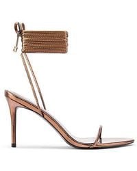 Femme LA - 3.0 Barely There Lace Up Heel - Lyst