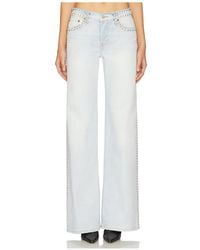 RE/DONE - Jeans Mit Weitem Bein Mid Rise - Lyst