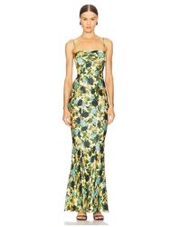Saloni - Renee Long Dress - Lyst