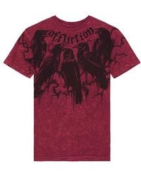Affliction - Camiseta Crows En Color Rojo Talla (También En M, S, Xl/1X) - Lyst