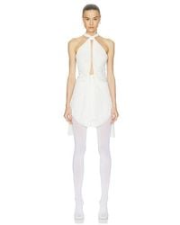 HAELO - Pleated Drape Dress - Lyst