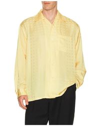 Beams Plus - Open Collar Cupro Dot Pattern - Lyst