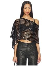 Jaded London - Sequin Cape Top - Lyst