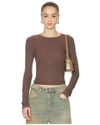 Enza Costa - Silk Rib Essential Crew - Lyst
