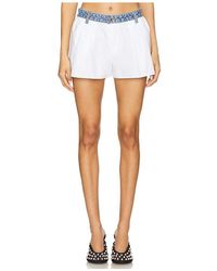 Alexander Wang - Shorts Mit Bund Aus Denim - Lyst