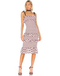 LPA Vestido midi fiorella - Morado