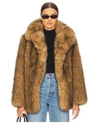L'academie - Gamine Faux Fur Jacket - Lyst