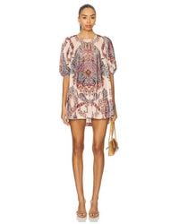 Free People - Maye Printed Velvet Tunic Dress - Lyst