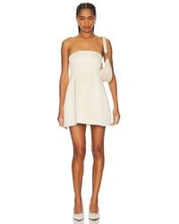 WeWoreWhat - Strapless Peplum Mini Dress - Lyst