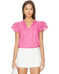 1.STATE - Flutter Sleeve Top - Lyst