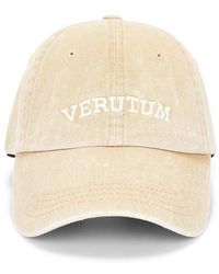 VERUTUM - Lettering Denim Cap - Lyst