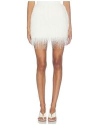 AEXAE - Polyester Fringe Mini Skirt - Lyst