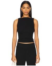 Enza Costa - シルクニットスリーブレスボートネックトップ - Lyst