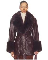 Lamarque - Rosabella Faux Fur Blazer Coat - Lyst