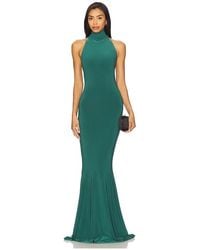 Norma Kamali - X Revolve Halter Turtle Fishtail Gown - Lyst