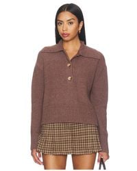 Free People - Trading Up Polo Top - Lyst