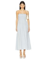 Faithfull the Brand - Vestido Midi Madella En Color Bebe Azul Talla (También En M, S, Xl, Xs) - Lyst
