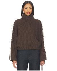 Rag & Bone - PULL COL ROULÉ INGRID en Brown - Lyst
