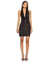 Norma Kamali - Halter Drape Mini Dress - Lyst