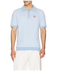CASABLANCA - Pinstripe Polo Shirt - Lyst