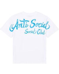 ANTI SOCIAL SOCIAL CLUB - Camiseta Airbrush En Color Blanco Talla (También En M, S) - Lyst