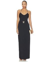 Runaway the Label - Nina Ruched Halter Maxi Dress - Lyst
