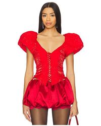 For Love & Lemons - Frosted Organza Top - Lyst