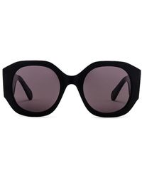 Chloé - Oversized Logo Round Sunglasses - Lyst