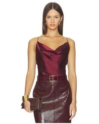 L'Agence - 'Agence Calista Cowl Neck Cami Top - Lyst