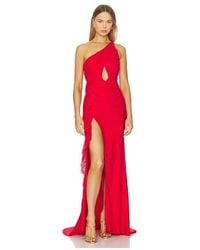For Love & Lemons - ROBE DE SOIRÉE BELLANY en Red - Lyst