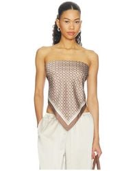 SER.O.YA - Hark Satin Top - Lyst