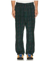 KAPPY DESIGN - Fleece Check String Pants - Lyst