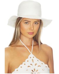 Hat Attack - Sombrero Fedora Fringed Pammy Panama En Color Crema Talla - Lyst