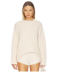Lioness - Liaison Cable Knit Pullover - Lyst
