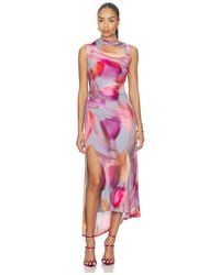 AMUR - Kai Asymmetrical Dress - Lyst