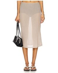 geel - Falda Brynn En Color Taupe Talla (También En M, S, Xs) - Lyst